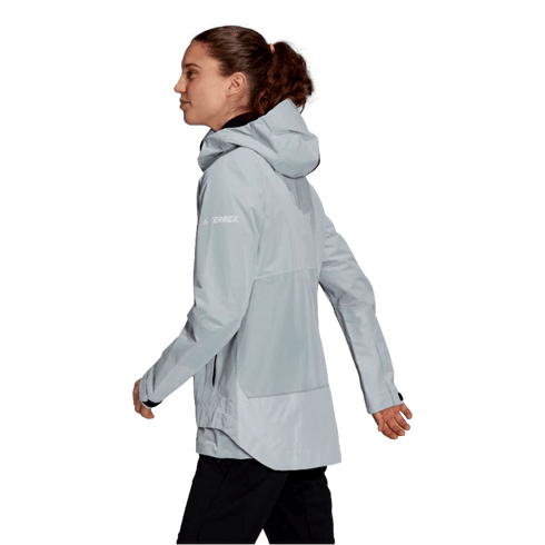 Adidas Terrex Primeknit Womens Rain Jacket - Grey GM4786