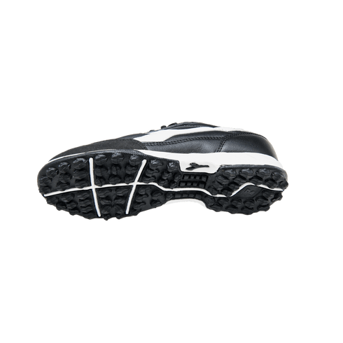 Diadora Calcetto LT Youth Turf Shoes - Black & White