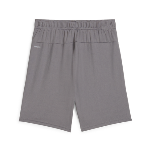 Back view of grey athletic shorts with an elastic waistband and "DRYCELL" logo on the left hip, displayed on a plain white background.