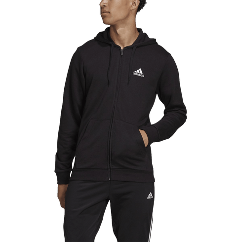 Adidas Essentials Full Zip Hoodie - Black GK9044