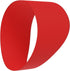 A bright red Eazy Kickers Shoe Band Lace Cover, shown as a wide, flexible, continuous loop.