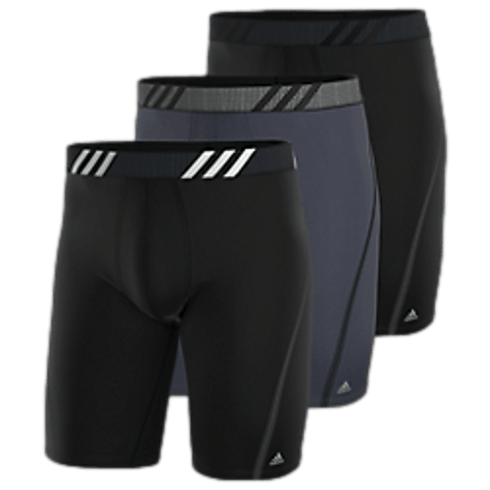 Adidas Sport Performance Mesh Long Boxer Brief (3 Pack) - Black 5154338