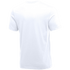 Back view of a plain white short-sleeved crewneck t-shirt.