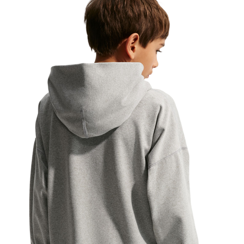 Nike Pro Fleece Pullover Youth Hoodie - Grey