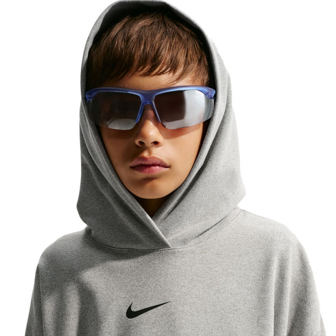 Nike Pro Fleece Pullover Youth Hoodie - Grey