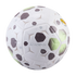 White Nike Academy soccer ball with Kylian Mbappé branding and dark gray and lime green geometric patterns.