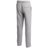 Back view of light grey heather sweatpants with an elastic waistband and a single back welt pocket.