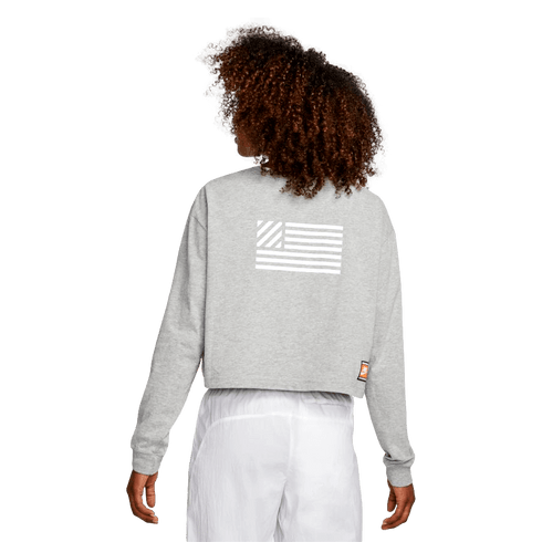Nike USA Womens Cropped Long Sleeve Tee