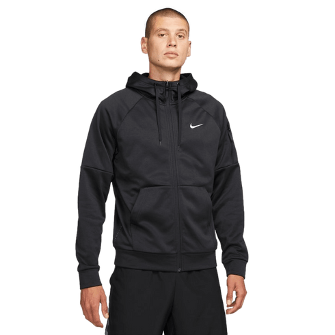 Nike Men's Therma-FIT Full Zip Fitness Hoodie - Black