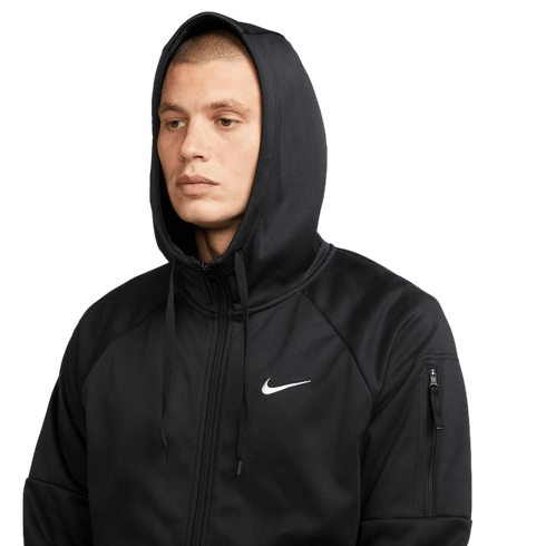 Nike Men's Therma-FIT Full Zip Fitness Hoodie - Black