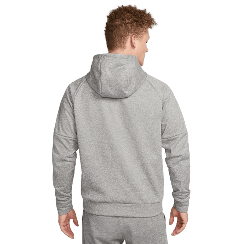 Nike Men's Therma-FIT 1/4 Zip Fitness Soccer Hoodie - Grey