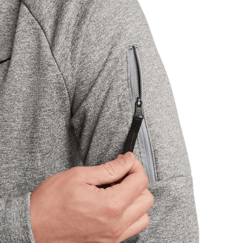 Nike Men's Therma-FIT 1/4 Zip Fitness Soccer Hoodie - Grey