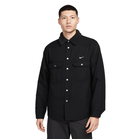 Nike Men's SB Padded Flannel Skate Jacket - Black