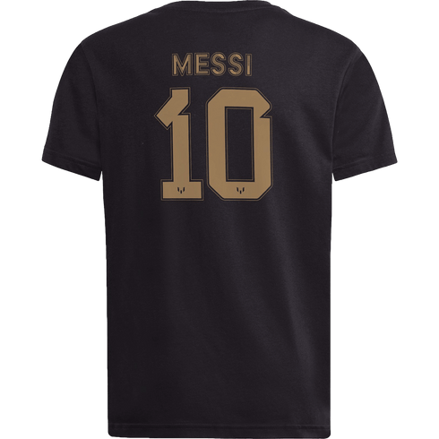 Adidas Messi Name & Number Gold Youth Tee JC5171