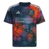 Houston Dynamo FC soccer jersey with a colorful map graphic, featuring the team crest, Adidas logo, and MD Anderson Cancer Center sponsor.