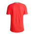 Back view of a red short-sleeve jersey with white collar and sleeve trim. Small white text near the neck reads "RED 'TIL THE END." Black background.
