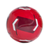 A red soccer ball with maroon and white geometric patterns and the text "MATCH BALL REPLICA CLUB" against a white background.