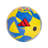 Yellow and blue patterned mini soccer ball with the Club América crest and a red Adidas logo. Text below the logo reads "MATCH BALL REPLICA MINI".