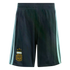 Navy blue soccer shorts with light blue side stripes and the Argentina (AFA) crest with three stars on the bottom left.