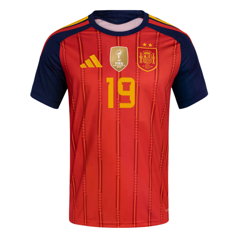 Adidas Spain 2026 2-Star Champions Lamine Yamal Home Jersey