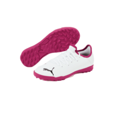 Puma Future 4.3 Youth Turf Soccer Shoes - White/Pink