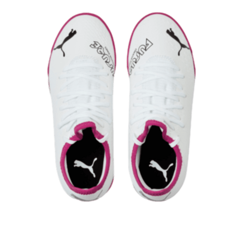 Puma Future 4.3 Youth Turf Soccer Shoes - White/Pink
