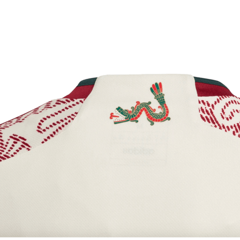 Adidas Youth Mexico 2022 Away Soccer Jersey - White