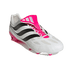 Adidas Predator Precision.3 FG Soccer Cleats - White / Black / Pink