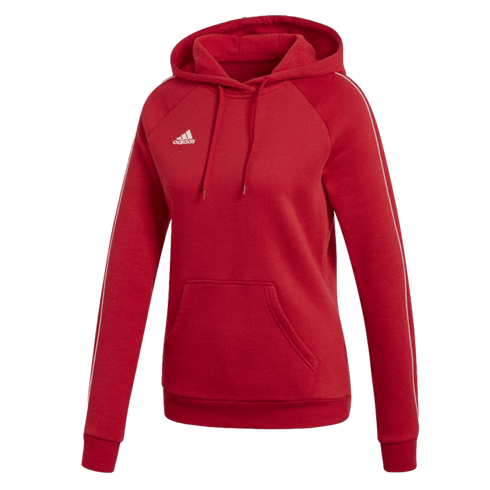 Adidas Core 18 Womens Hoodie - Red CY8260