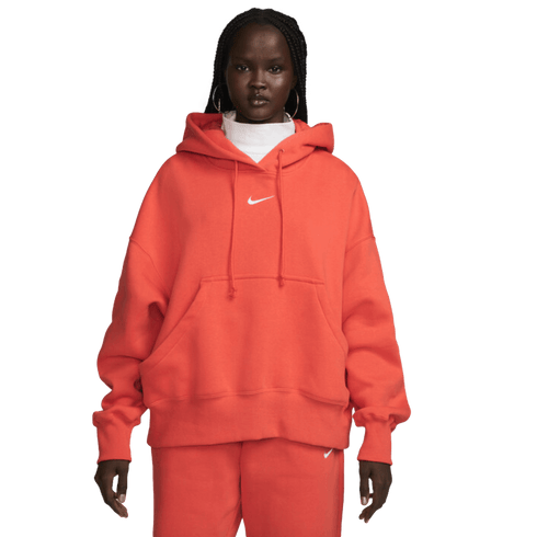 Nike Sportswear Phoenix Fleece Womens Oversized Hoodie - Red DQ5858-633