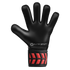 Black soccer goalkeeper glove with the Elite Sport logo and a red-accented wrist strap, set against a black background.
