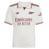 Arsenal 2024-25 third football jersey: off-white with maroon and gold trim, featuring the Adidas Trefoil, cannon crest, and "Emirates FLY BETTER" sponsor.