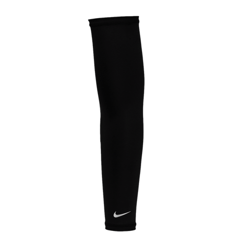 A single black Nike athletic compression sleeve with a small white swoosh logo near the bottom.