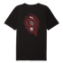 Black t-shirt with a back graphic of red topographical lines surrounding a white Puma logo, a stylized "CP" monogram, and the text "SINCE 1998".