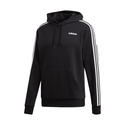 Adidas Essentials 3 Stripe Hoodie - Black DU0498