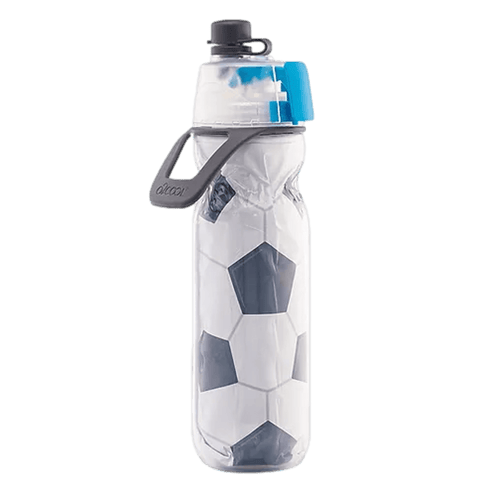 O2Cool Mist ‘N Sip Insulated Arctic Squeeze 20Oz Soccer Ball Water Bottle